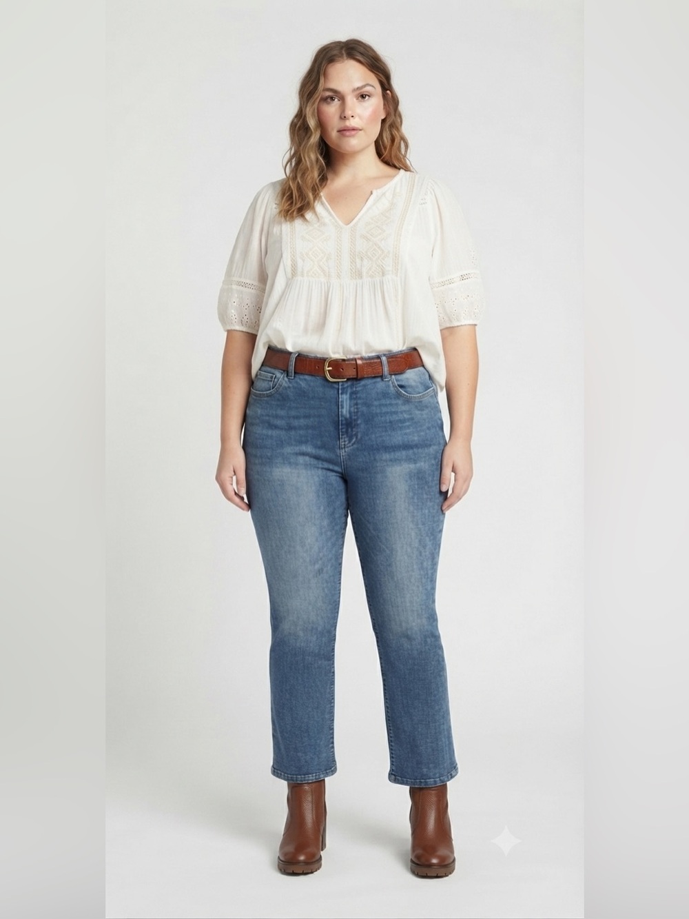 Classic Concepts Light Wash Boot Cut Blue Jeans
